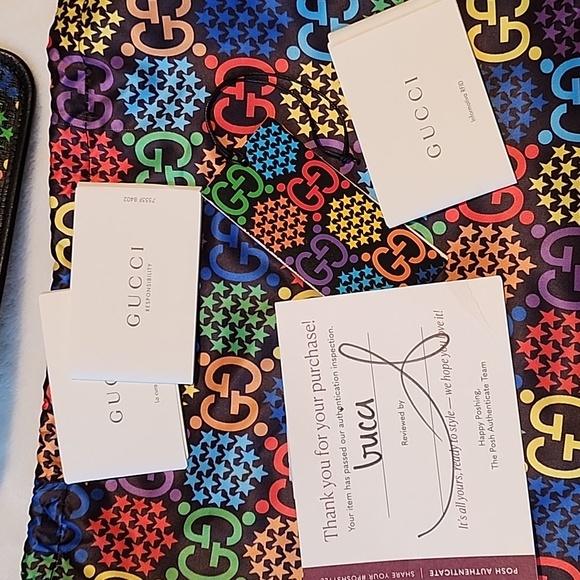 Authentic GUCCI GG Supreme Monogram Psychedelic Belt Bag in Black - Picture 5 of 5